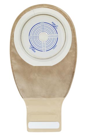 Drainable Pouch, 12", 1-Sided Comfort Panel, Cut-to-Fit Modified Durahesive Plus Skin Barrier, InvisiClose® Tail Closure, Filter, Transparent, 3/4" - 2 1/2" Stoma, 10/bx