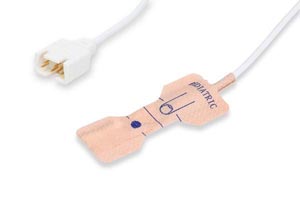 Disposable SpO2 Sensor Pediatric (15-40Kg), 20/bx, Masimo Compatible w/ OEM: 0600-00-0122, 520P-30-64201, 2027254-001, 989803148241, 11171000020, 1775, 1860, LNCS Pdtx