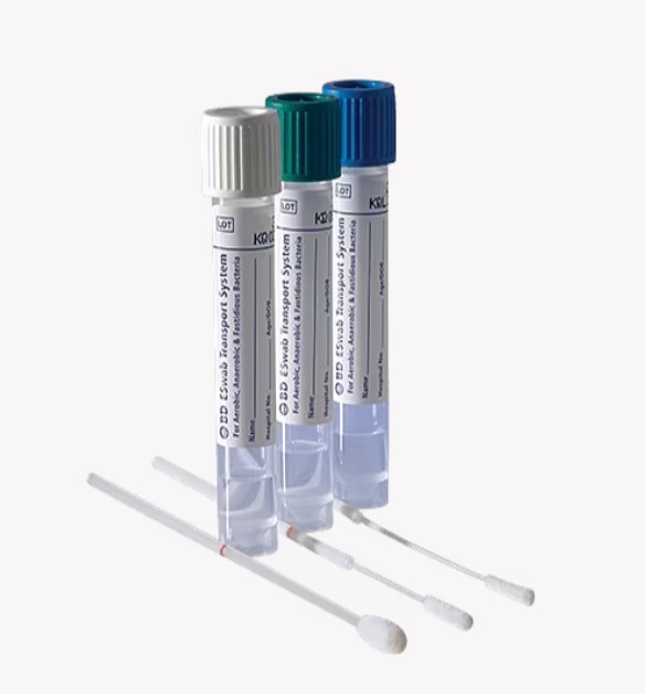 BD, ESwab Collection Kit, Regular Flocked Swab, White