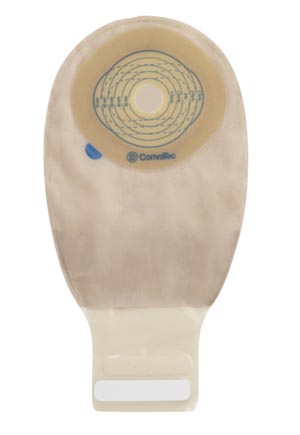 Drainable Pouch, 12", 2-Sided Comfort Panel, Cut-to-Fit Modified Stomahesive Skin Barrier, InvisiClose® Tail Closure, Filter, Tan, 13/16" - 2 3/4" Stoma, 10/bx