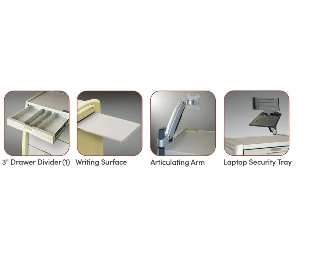 Capsa Avalo Medical Accessory Pack 3 for Procedure/Treatment Medical Cart