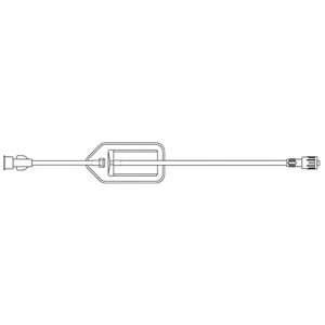 5.0 Micron Air Eliminating In-Line Filter, Female Luer Connector, Male SPIN-LOCK® Connector, DEHP & Latex Free (LF), 3.6mL Priming Volume, 10"L, 50/cs (Rx)