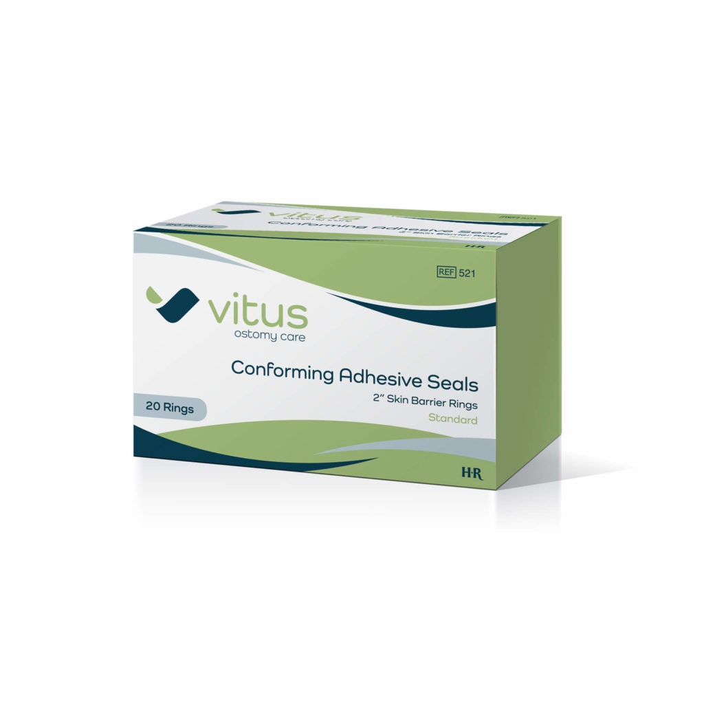 HR Pharmaceuticals Vitus Ostomy 2" Skin Barrier Rings, Standard