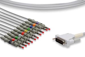 Direct-Connect EKG Cable, 10 Leads