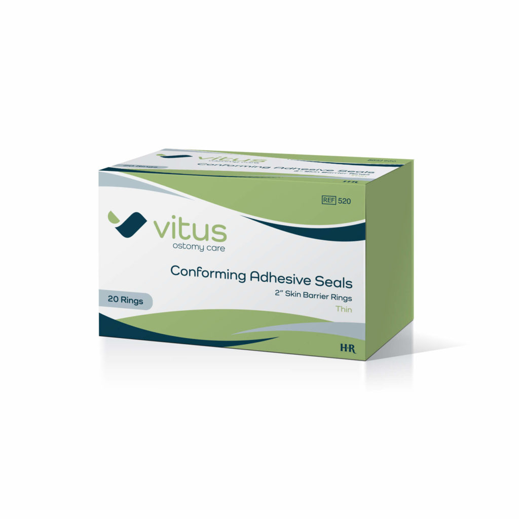 HR Pharmaceuticals Vitus Ostomy 2″ Skin Barrier Rings, Thin