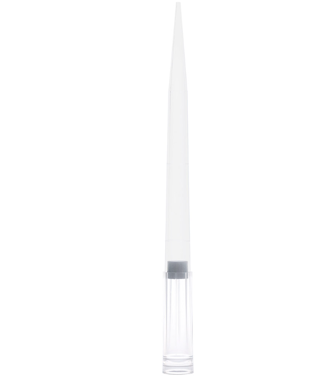 Filter Pipette Tip, 1 - 1000uL, Certified, Universal, Low Retention, Graduated, 105mm, Natural, Extended Length, Sterile, 96/Rack, 10racks/bx, 2bx/cs