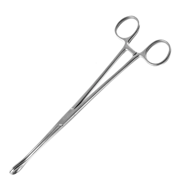 Sklar Econo Foerster Sponge Forceps, 9 1/2", Straight, Serrated, Disposable, Bx 12