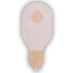 High Output Pouch, 14", 1-Sided Comfort Panel, Anti-Reflux Valve, Replaceable Filter, Outlet with Spout and Cap, Transparent, 2 1/4" Flange, 5/bx