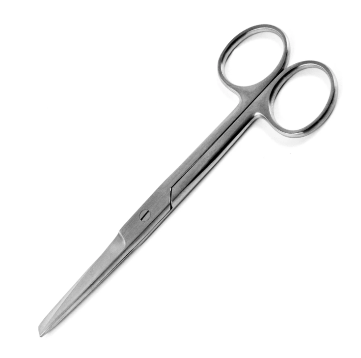 Sklar Econo Sterile Operating Scissors, 5 1/2", Straight, Sharp/Blunt, Disposable, 50/cs