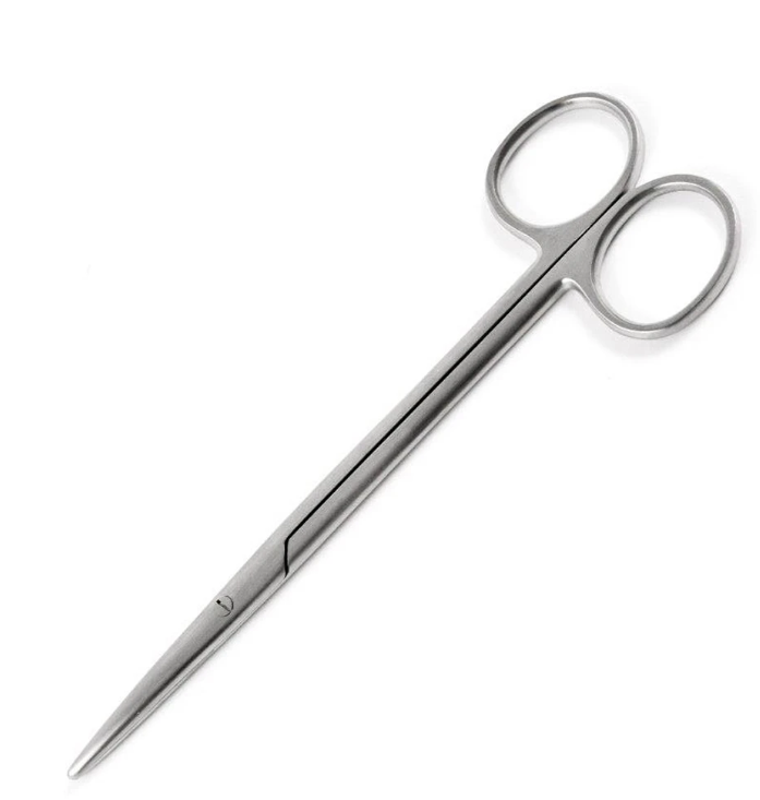 Dissecting Scissors Sklar® Metzenbaum-Nelson, 8" Length, OR Grade, Stainless Steel, NonSterile, Finger Ring Handle, Straight Blunt Tip/Blunt Tip