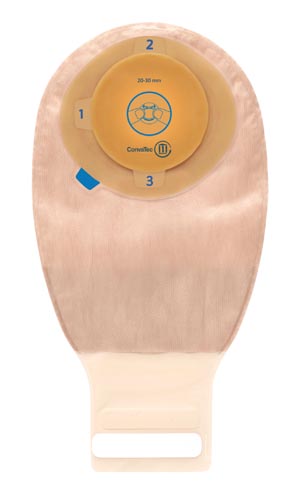 Moldable Drainable Pouch, 1-Sided Comfort Panel, 12", Stomahesive Skin Barrier, Tail Closure, Filter, Transparent, 13/16" x 1 3/16" Stoma, 10/bx