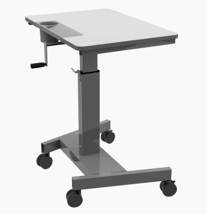 Luxor Student Sit Stand Desk w/Crank Handle