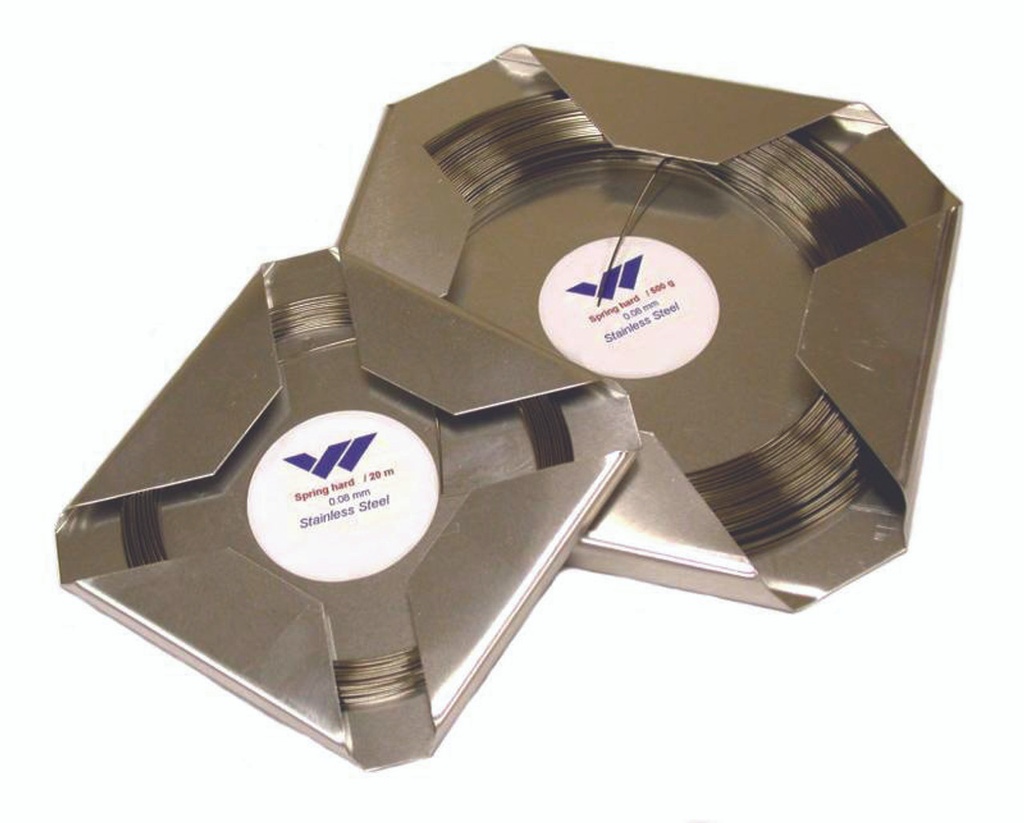 German Stainless Steel Wire - .032" Large Coil (500g)