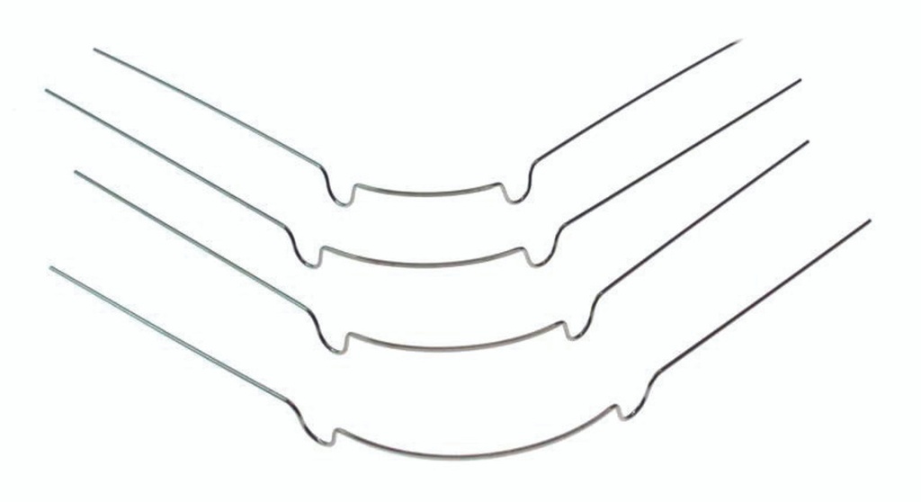 Flat Arch Labial Bows - 35mm / 1.378" (10 pack) 