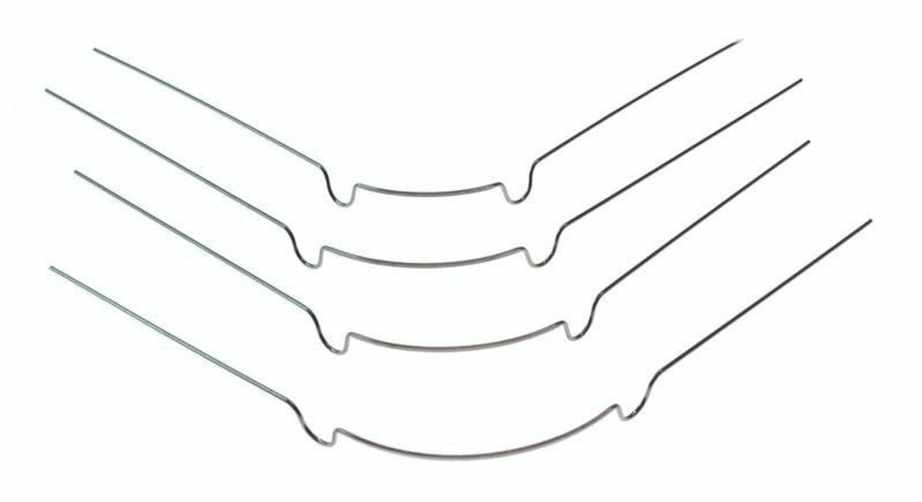 Flat Arch Labial Bows - 50mm / 1.969" (10 pack)