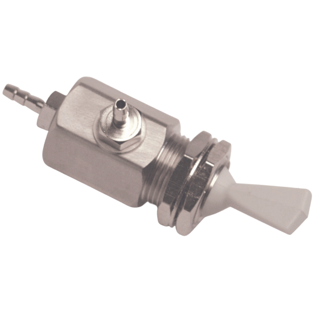 Toggle Valve, On/Off, 3-Way, Gray