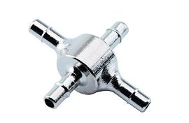 1/16" Cross Connector, Metal
