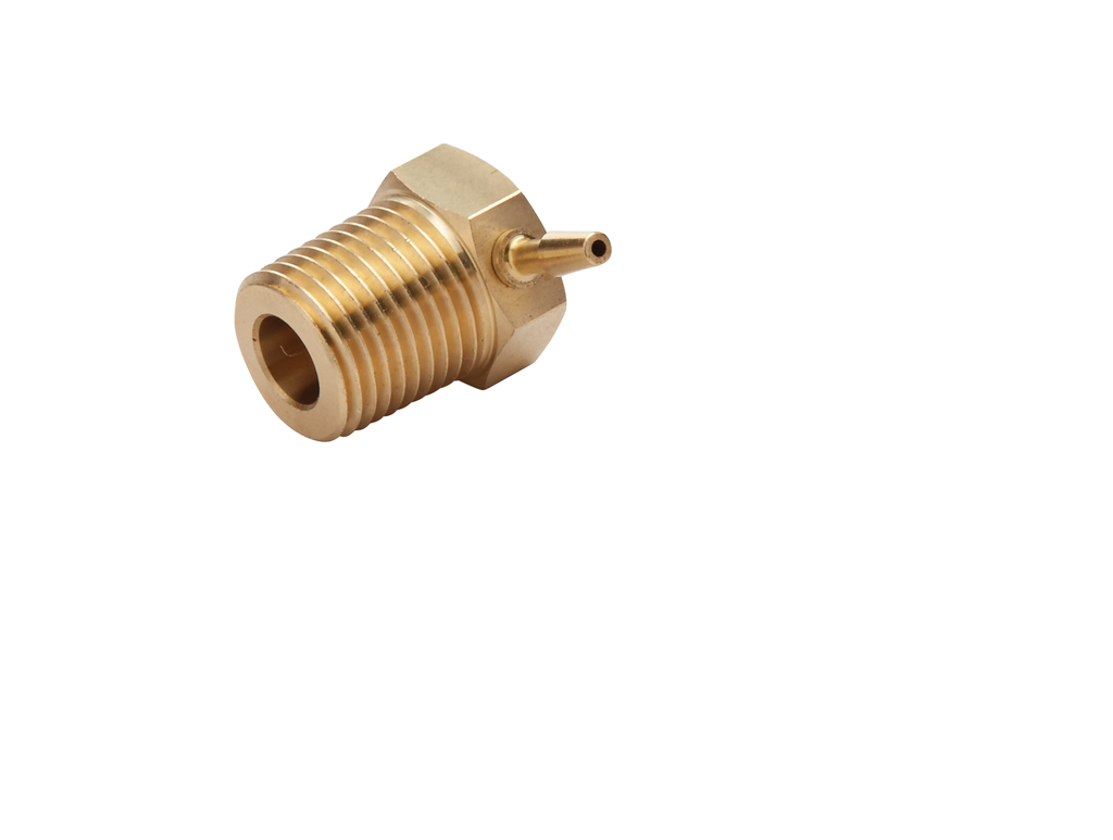 1/16" Barb x 1/8" MPT 90 Degree Elbow