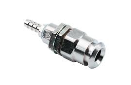 DCI Dental, 1/4" Q.D. Panel Mount, 10-32 w/Shut-off, Fm