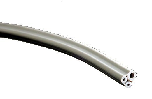 HP Tubing, 3 Hole, Asepsis Straight Gray; Roll of 100ft