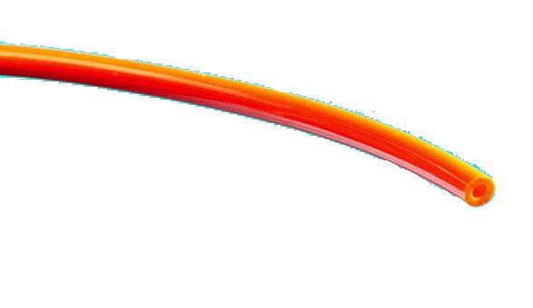 Supply Tubing, 1/8", Poly Orange
