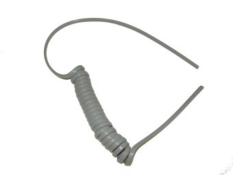 Syringe Tubing, 2 Hole, Asepsis Coiled Gray