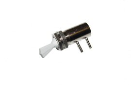 Toggle Valve, Side Port, Momentary, 3-Way, Normally Closed, Gray