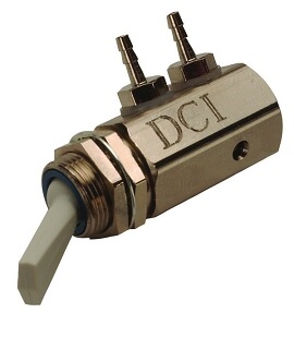 DCI Dental, Toggle Cartridge Valve, Side Port, 3-Way, Gray