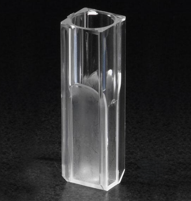 Cuvette, Micro, 1.5mL, w/ 2 Clear Sides, UV Grade Polymethylmethacrylate (PMMA), 100/Tray, 5 Trays/cs