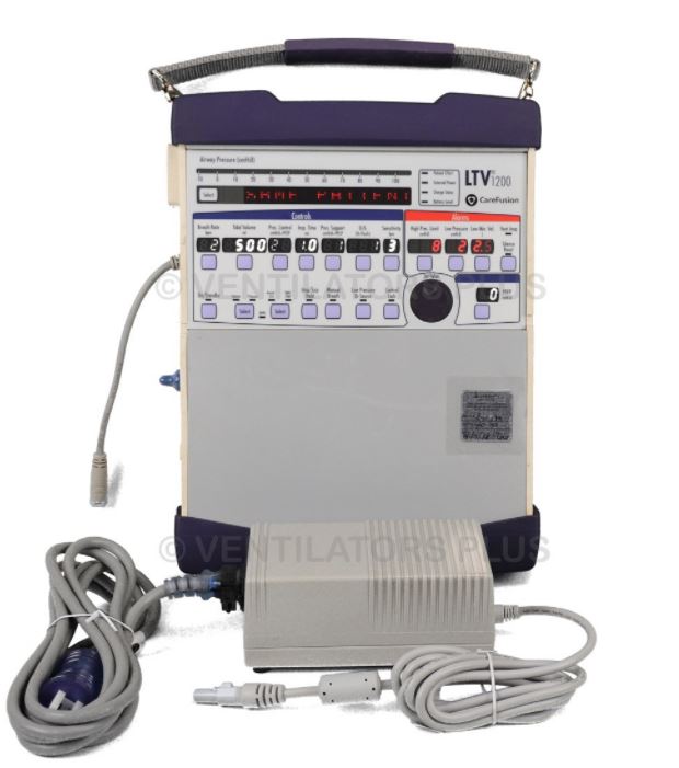 LTV 1200 Series Electric Ventilator, Portable, w/Dust Cover, Boot, AC Adapter, Cord