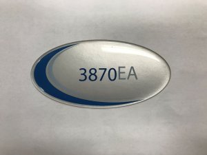 Tuttnauer Label, Door, 3870EA, 2010 For Door Cover POL065-0044