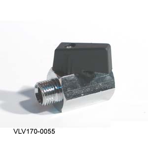 Tuttnauer Valve, Manual Ball, Mini 1/4NPT EHS