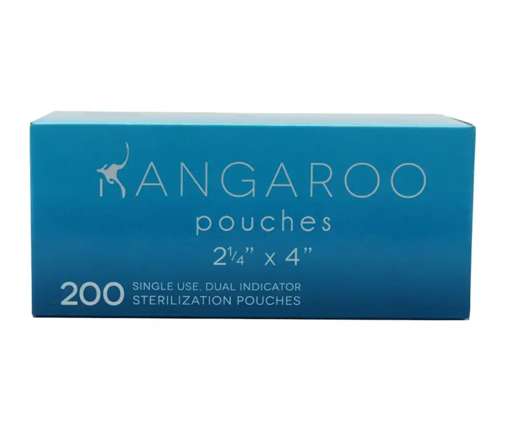 3D Dental Kangaroo Self Sealing Sterilization Pouch 2.25" X 4" 200/bx, 10bx/cs