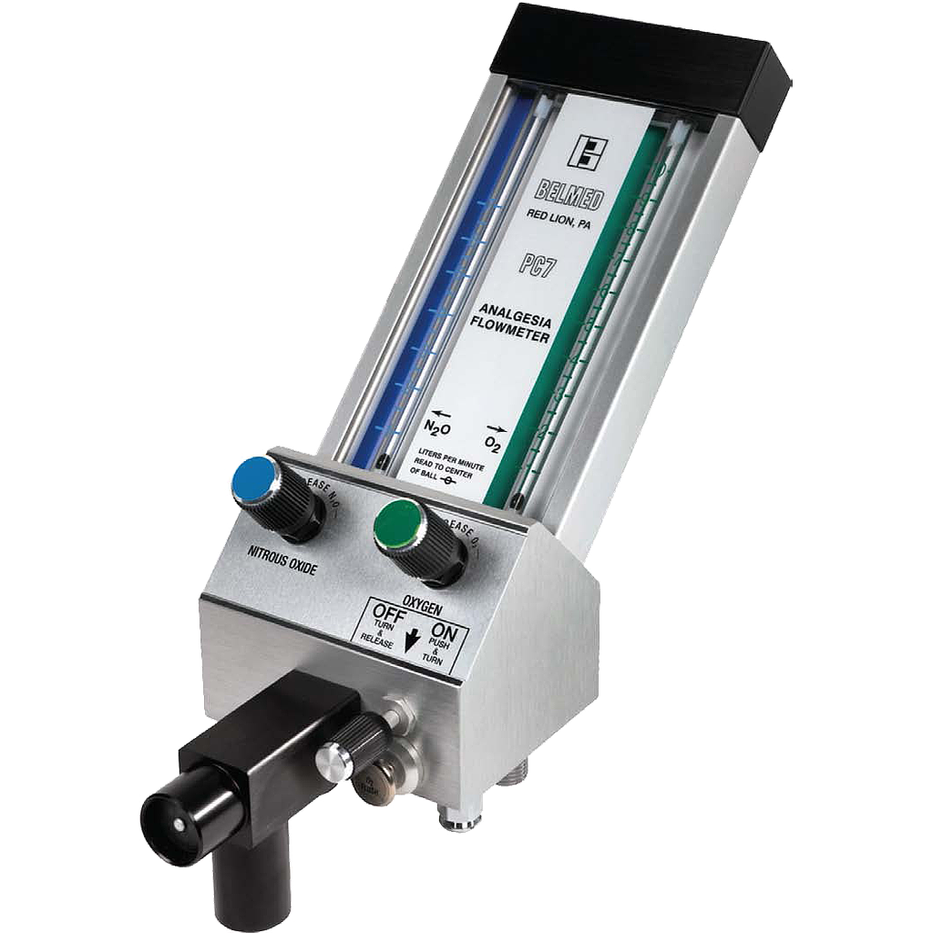 Belmed PC7 Flowmeter System - Cabinet Mount