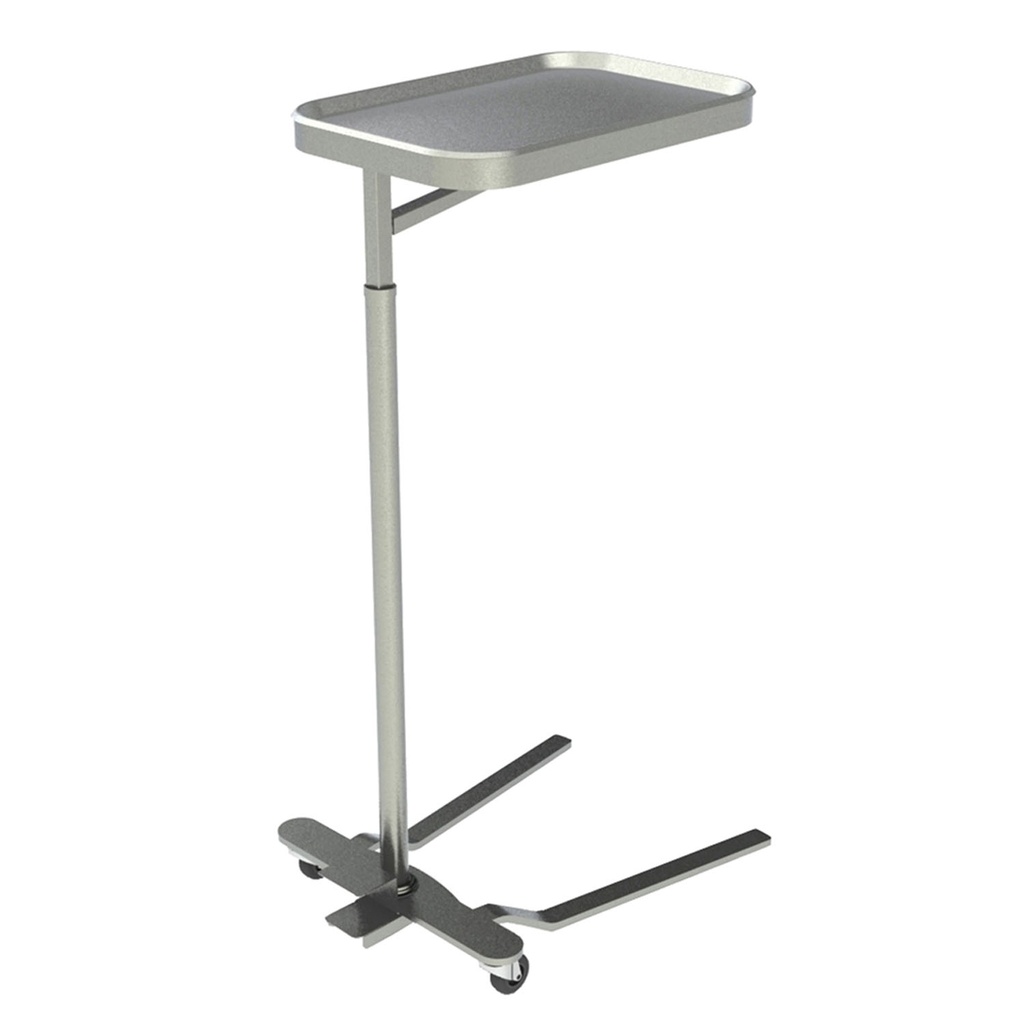 Mayo Instrument Stand, Stainless Steel with Foot Pedal, 13" x 19"