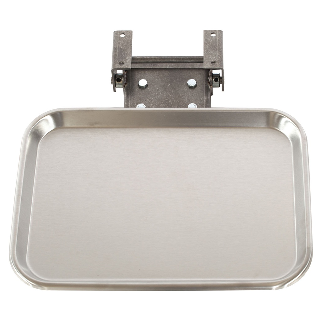 Supply Tray, Fold-Away, Stainless Steel for 8678, 13.5 W x 10 L x .75 D/34.3cm W x 25.4cm L x 1.9cmH