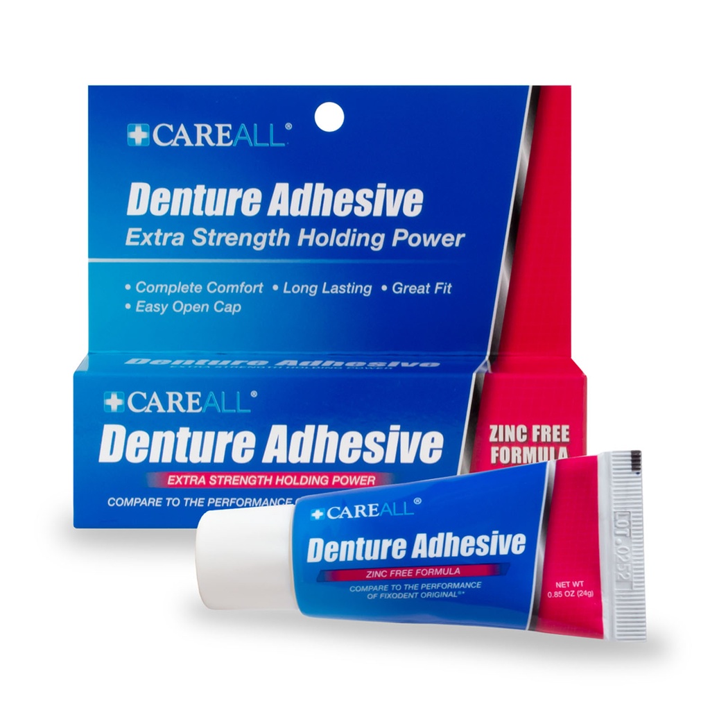 CareALL® Denture Adhesive, 0.85 oz, 24/cs