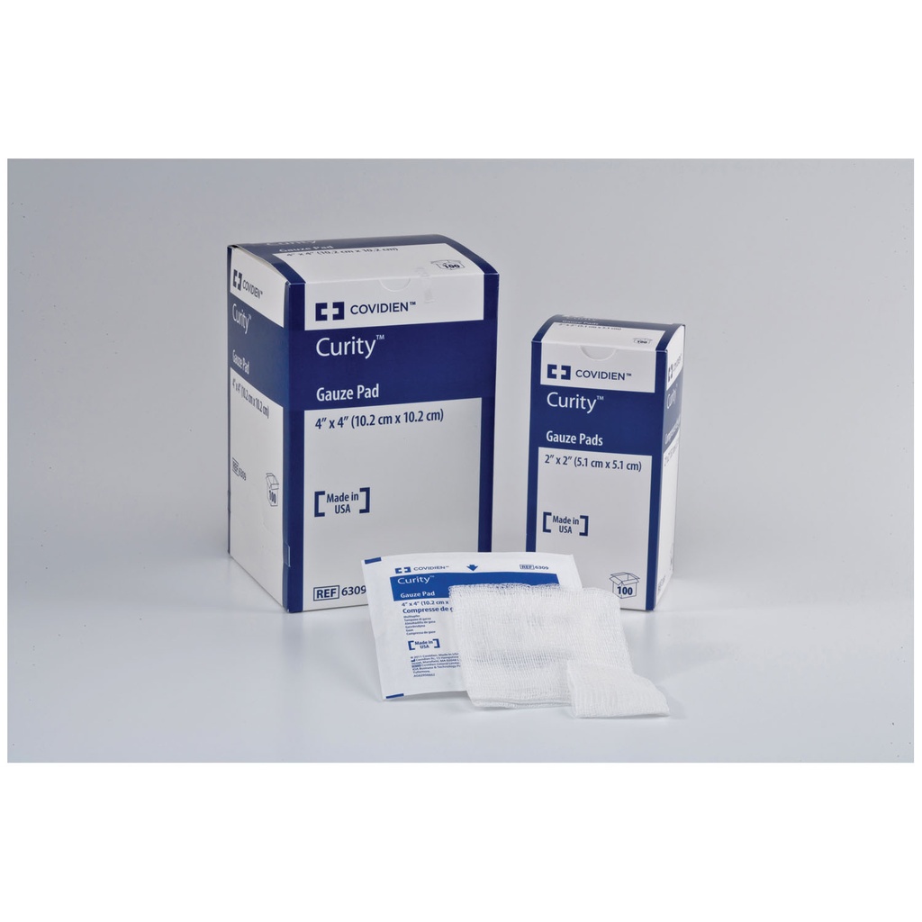 Sterile Gauze Pad, Peel-Back Package, 3" x 3", 12-Ply, 100/bx, 24 bx/cs