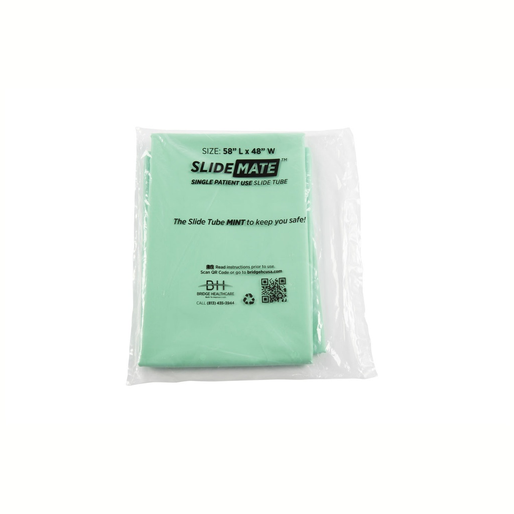 SlideMate, Bari, Single Patient Use, Slide Tube, 58" x 48", Green, 50/cs