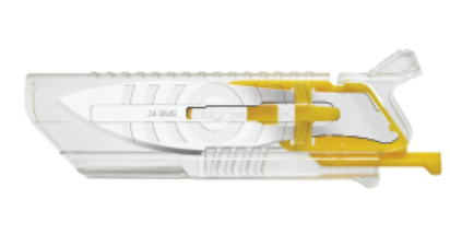 KLEEN BMS Safety Cartridge, Swann Morton, Size 24, Sterile, 50/bx