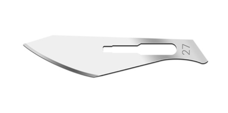 Blade, Swann Morton, Stainless Steel, Size 27, Sterile, 100/bx