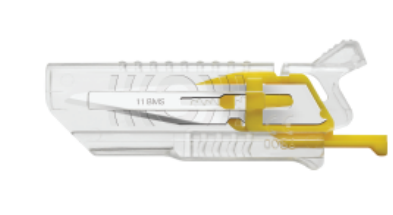 KLEEN BMS Safety Cartridge, Swann Morton, Size 11, Non-Sterile, 500/bx