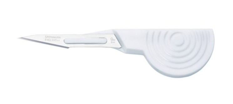 Mini Scalpel, Stainless Steel, Size 11, Disposable, Non-Sterile, 100/bx