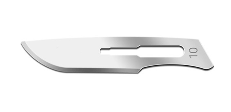 Blade, Stainless Steel, Size 10, Sterile, 100/bx
