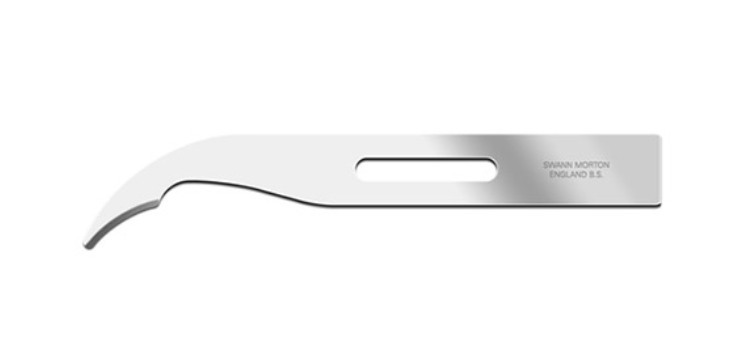 Stitch Cutter, Swann Morton, Short, Carbon, Sterile, 100/bx