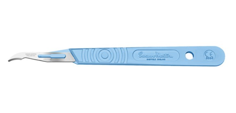Stitch Cutter with Handle, Swann Morton, Stainless Steel, Sterile, 10/bx