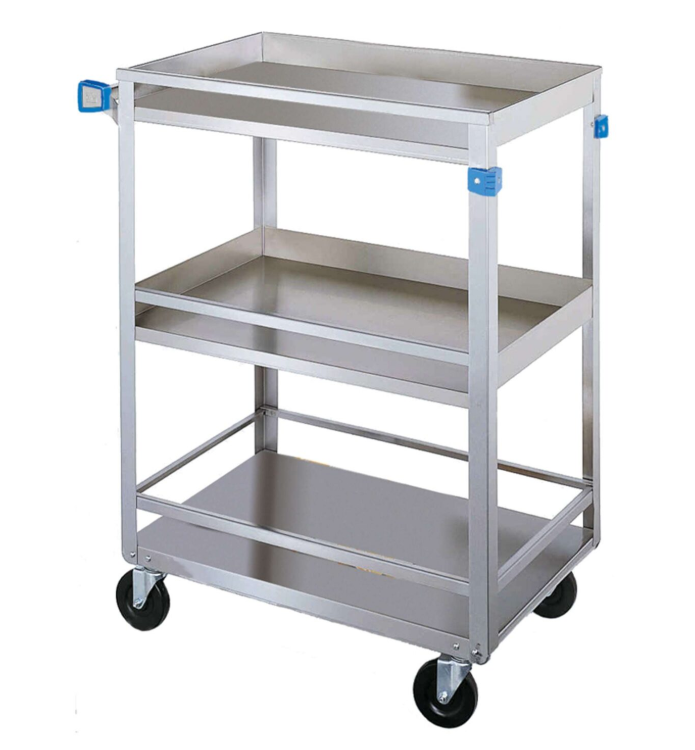 Lakeside 316 Guard Rail Utility Cart, 3 Shelf