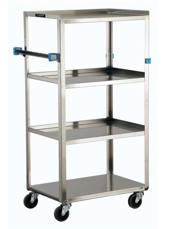 Lakeside 333 Linen Utility Cart, 4 Shelf
