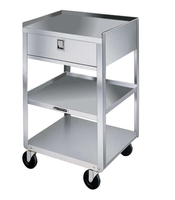Lakeside 356 Equipment Stand w/Drawer, 3 Shelf