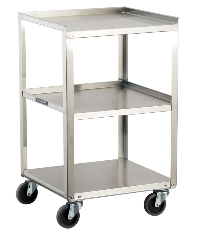 Lakeside 359 Equipment Stand, Stainless Steel, 3 Shelf